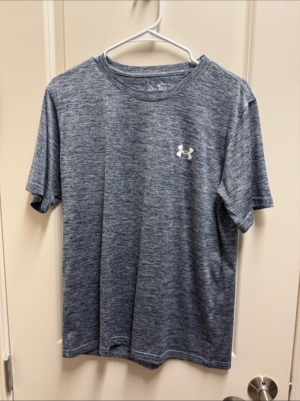 Under Armour Heathered Navy Blue Short Sleeve Performance Tee
